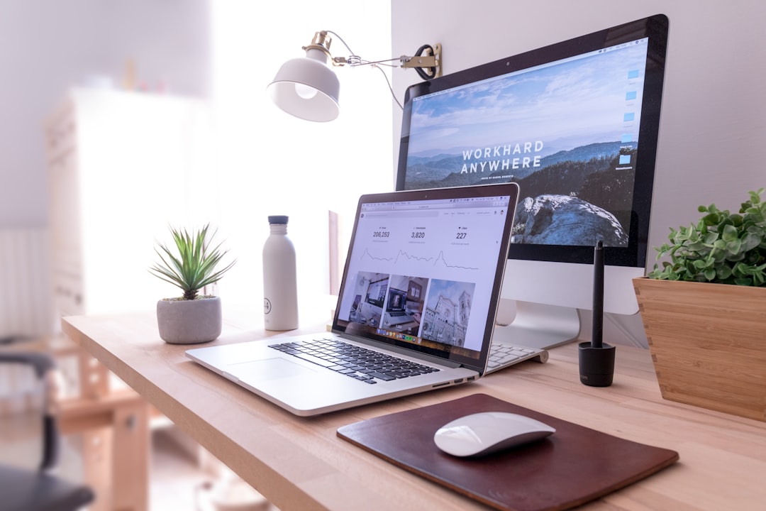 Professional website design on laptop